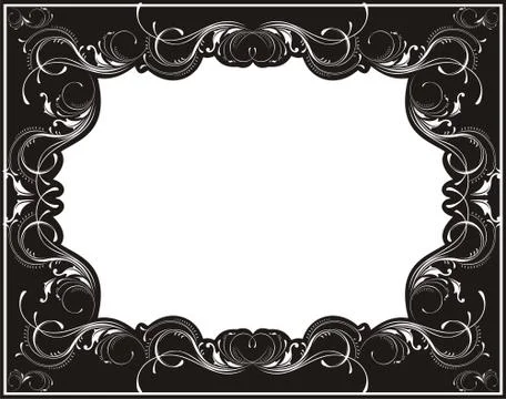 Old fashioned frame in vector format very easy to edit, individual objects Stock-Illustration