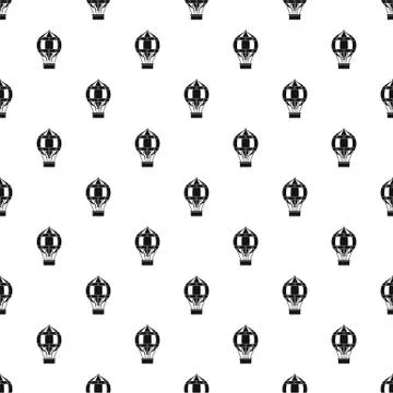 Old fashioned helium balloon pattern Stock Illustration