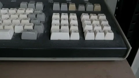 Old-Fashioned Keyboard Stock Footage 105466099