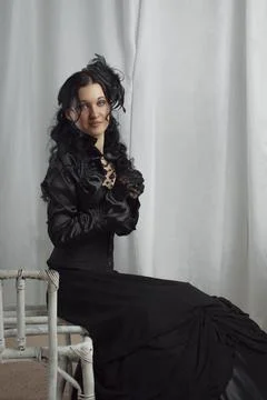Old fashioned lady Stock Photos