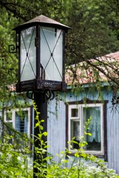 Old-fashioned lamp post Stock Photos