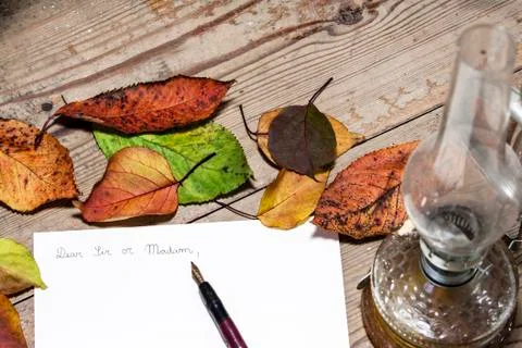 Old fashioned letter Stock Photos