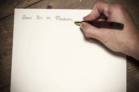 Old fashioned letter Stock Photos