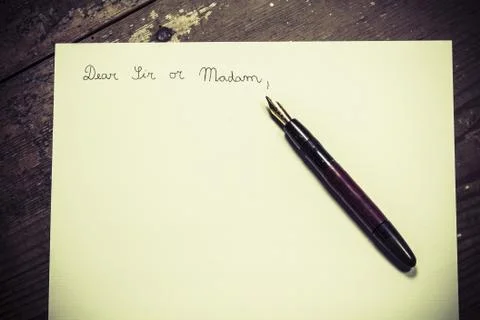 Old fashioned letter Stock Photos