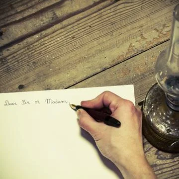 Old fashioned letter Stock Photos