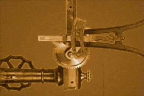 Old fashioned machinery movement Stock Footage 516526