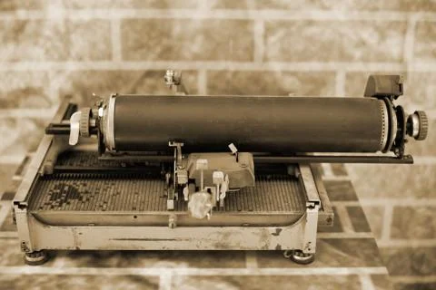 Old-fashioned manual typewriter Stock Photos