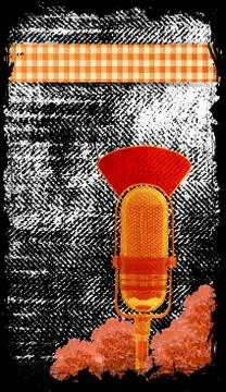 Old fashioned microphone Stock-Illustration
