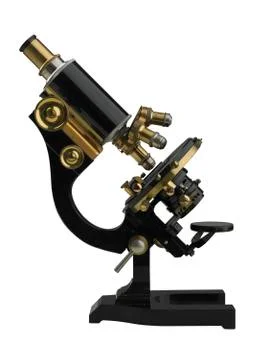 An old fashioned microscope Stock Photos