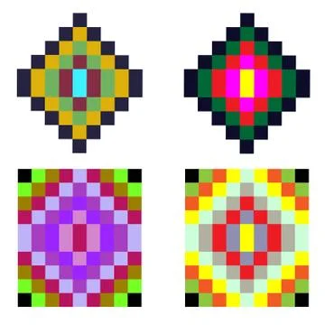 Old fashioned ornament square elements イラスト素材