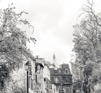 Old-fashioned paris Stockfoto's