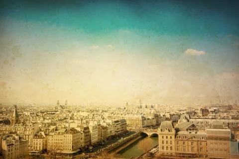 Old-fashioned paris Stockfoto's
