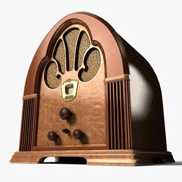Old-Fashioned Radio 3D Model