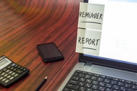 Old-fashioned Reminder concept Stock Photos