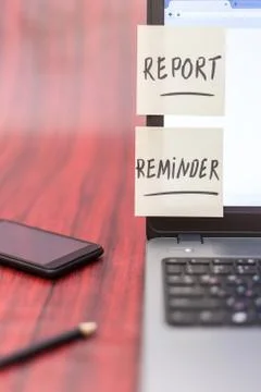 Old-fashioned Reminder concept Stock Photos