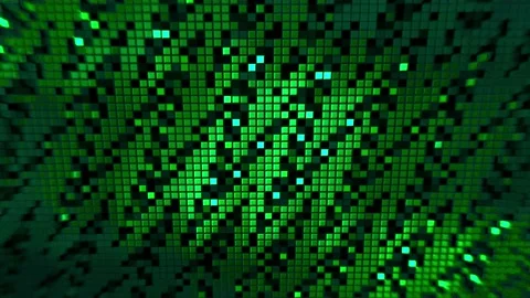 Old fashioned retro game background with blinking pixels. Motion. Effects of Stock Footage 162404098