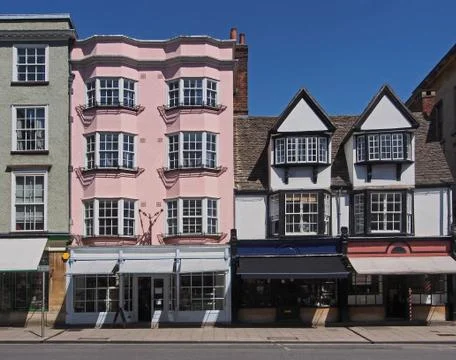 Old fashioned shops Stock Photos