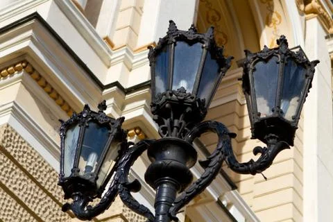 Old fashioned street light Stock Photos