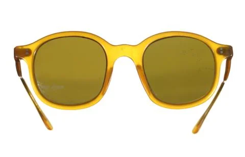 Old fashioned sunglasses plastic isolated on white background. Stock Photos