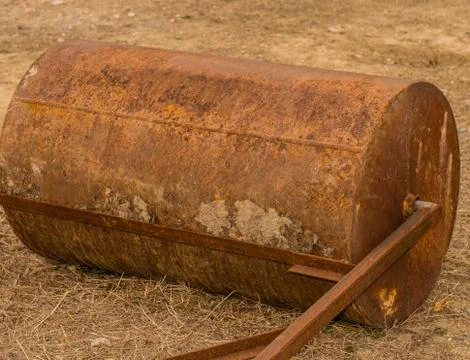 Old fashioned surface roller Stock Photos