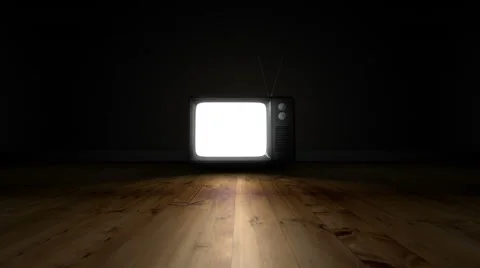 Old fashioned tv with green screen Vidéo 52930413