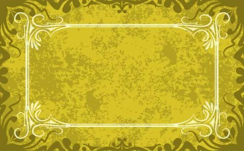 Old-fashioned vintage frame Stock Illustration