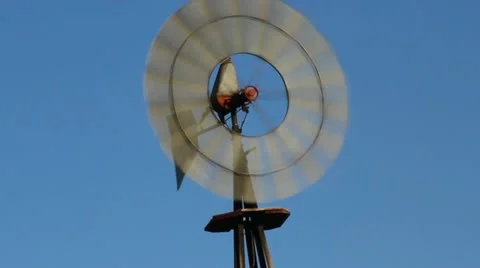 Old-fashioned Windmill 2 Video stock 21363814