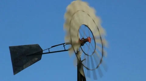 Old-fashioned Windmill 3 Video stock 21364008
