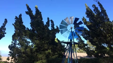 Old Fashioned Windmill Optical Illusion in Real Time 库存影片 143125602