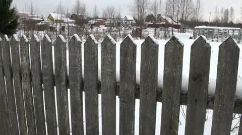 The old fence Video stock 21294196