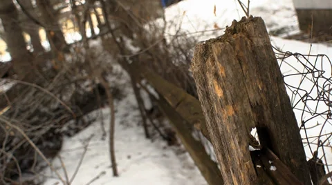 Old Fence Stockbeeldmateriaal 36878749