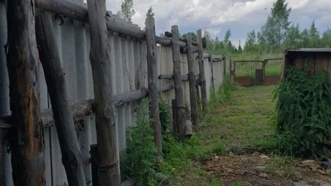 Old fence Stock Footage 310795100