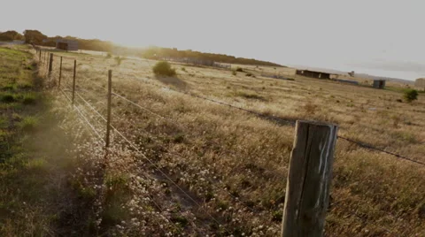 Old Fence -Sunset 스톡 동영상 46206053