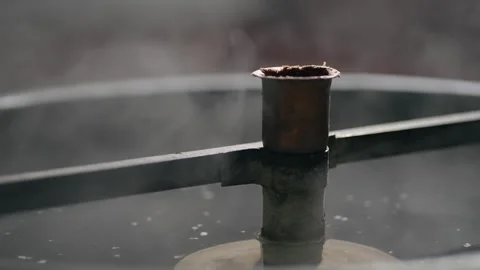 Old fermentation tank with steam for making different types of homemade brand Stock Footage 316831912