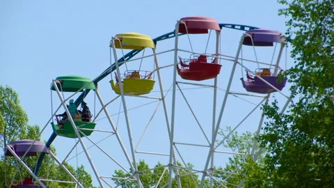 Old Ferris wheel. Stock Footage 108851671