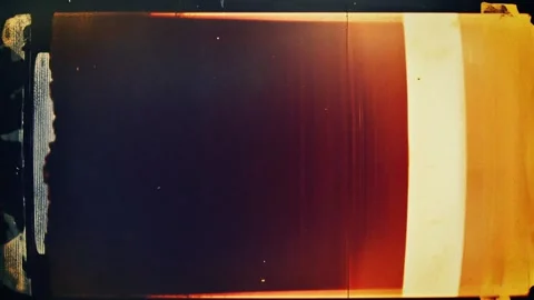 Old film analog background with flicker frames from optic film projector Stock Footage 297258477