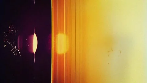 Old film analog background with flicker frames from optic film projector Stock Footage 297259855