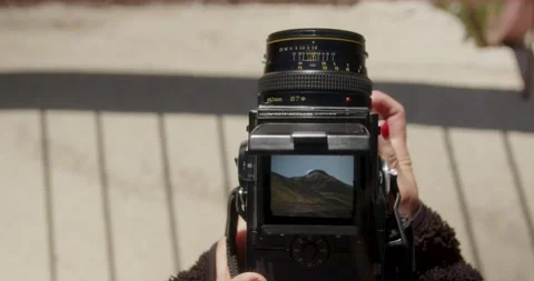 Old film camera Video stock 232139383