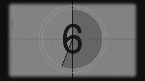 Old Film Countdown Leader Stock Footage 281240197