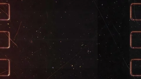 Old film damage effect with light leaks and scratches Stock Footage 313521367