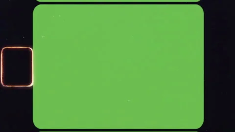 Old film effect with green screen and sprocket holes Stock Footage 317650918