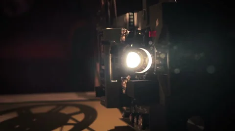 Old film projector 16 mm Stock Footage 59360186