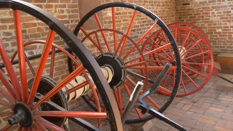 Old fire equipment3 4K Stock Footage 95793495