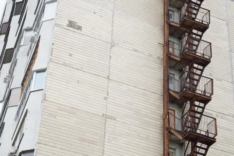 Old fire escape Stock Photos