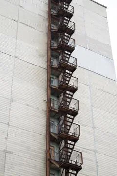 Old fire escape Stock Photos