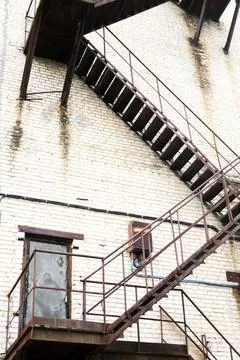 Old Fire Escape Stock Photos