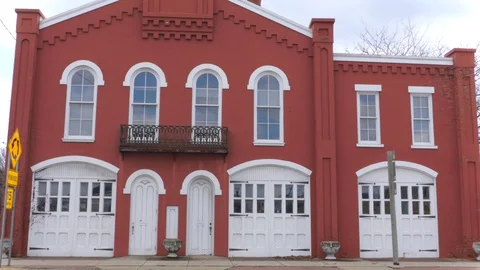 Old Fire House 4K Stock Footage 129054322