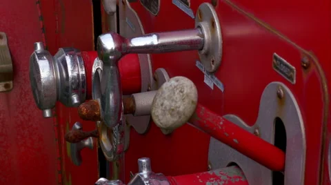 Old Fire Truck closeup Stock Footage 58603129