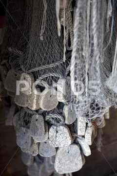 Old fishing net Stock Photos