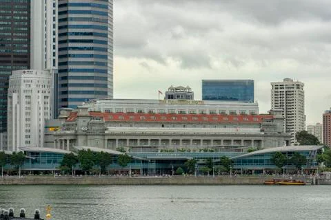 Old five star hotel over the Marina Stock Photos